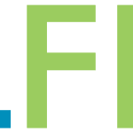 Green geometric monogram logo